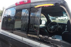broken rear truck window